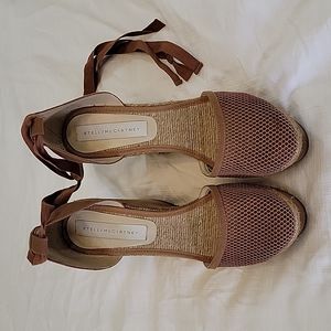 Stella McCartney Wood Wedge Heels Size 10